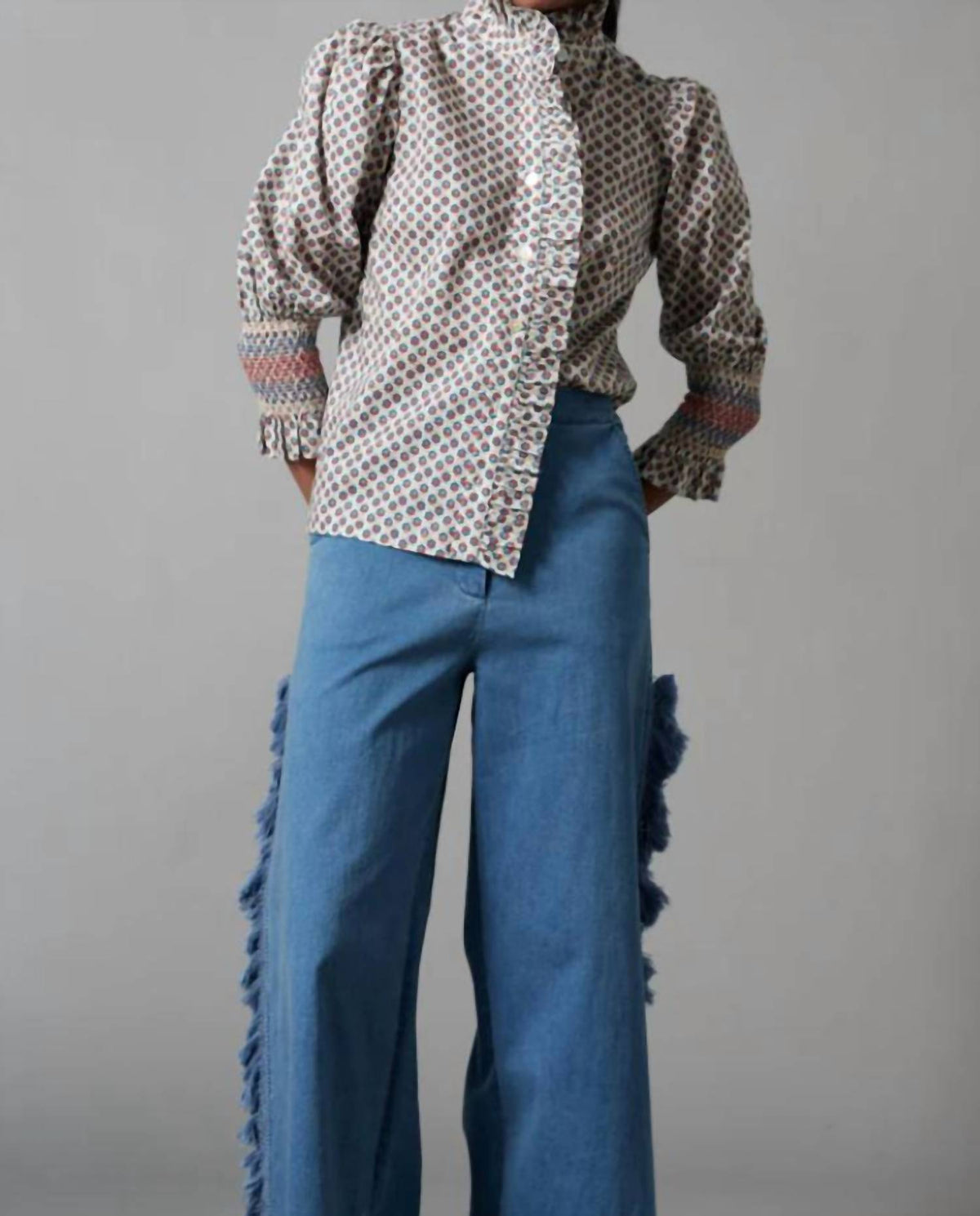 Hope For Flowers - Frilled Button Down Shirt