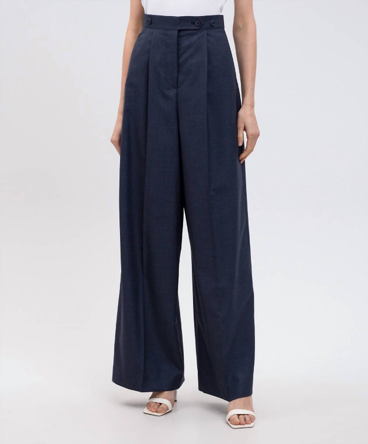 Givenchy - Women's Pleated Wide-leg Pants