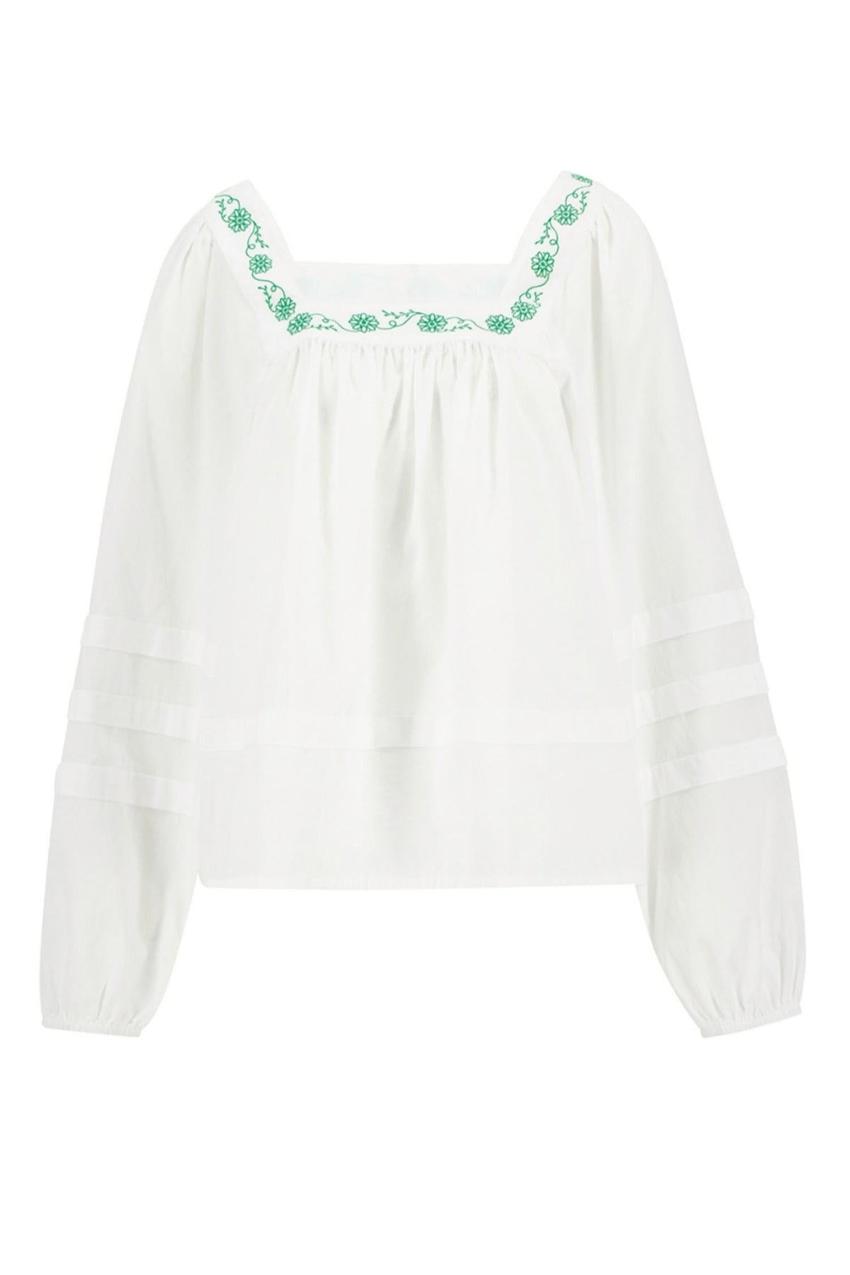 Barbour - Ash Embroidered Square Neck Top