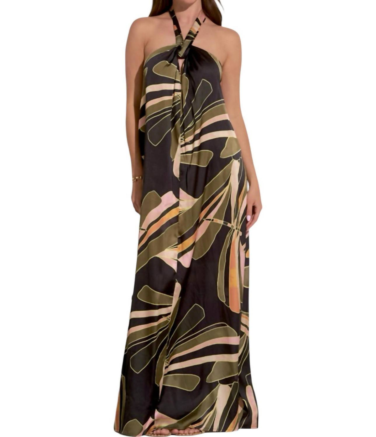 Elan - Abstract Print Maxi Dress