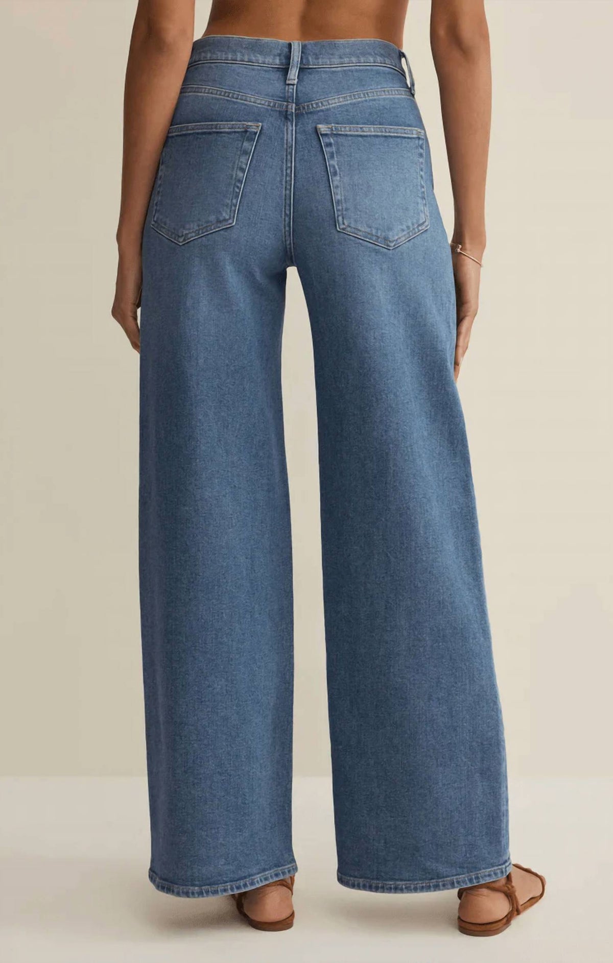Z Supply - Nova High Rise Wide Leg Denim Pants