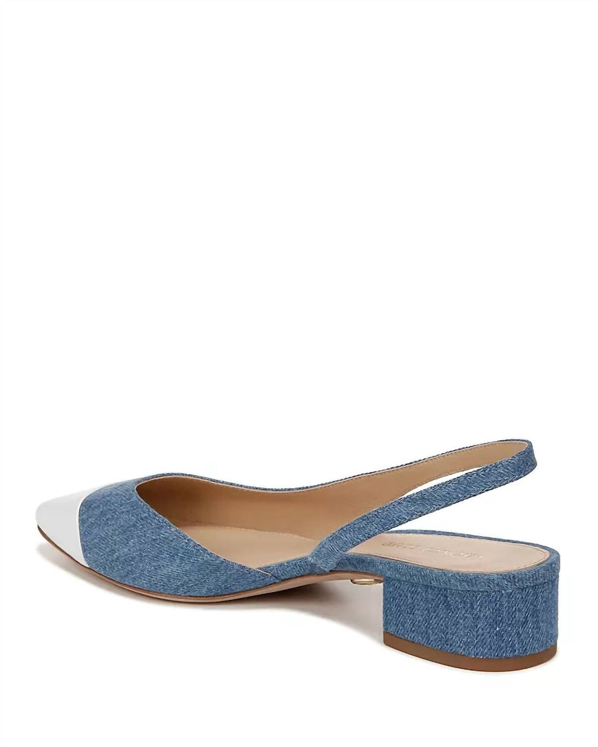 Veronica Beard - Cecile Denim Cap-Toe Slingback Sandals
