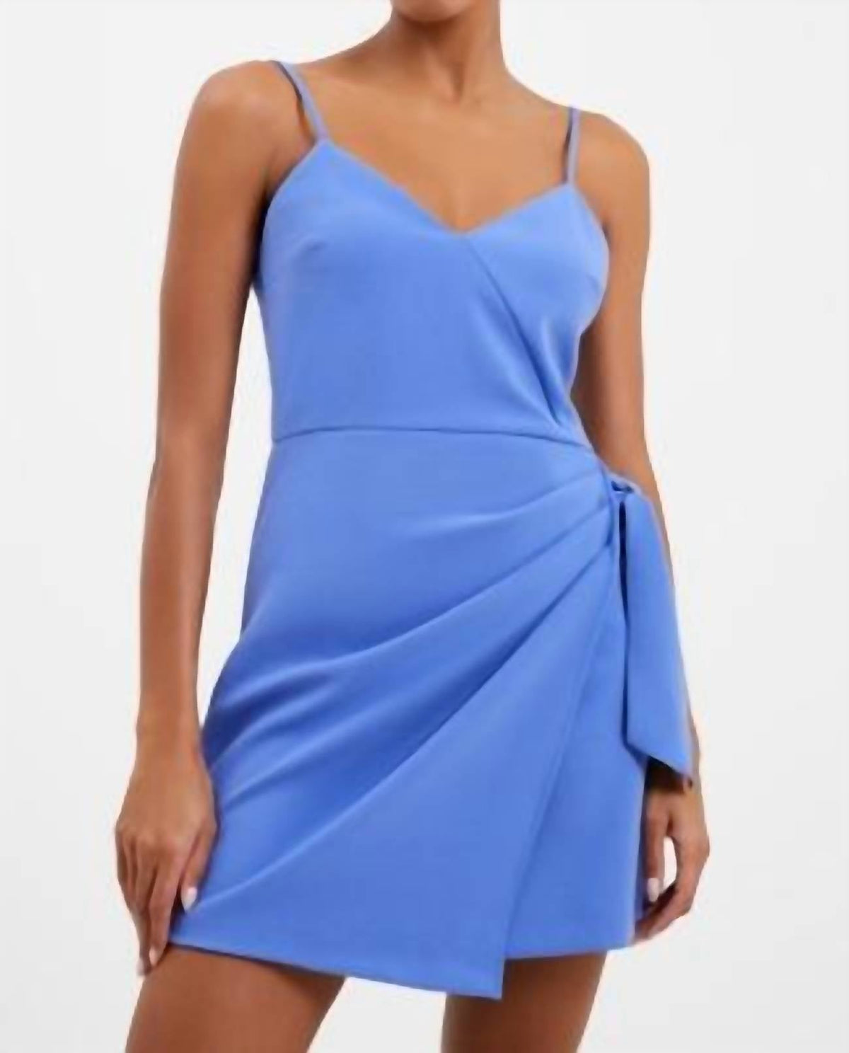 French Connection - V Neck Bow Envelope Mini Dress
