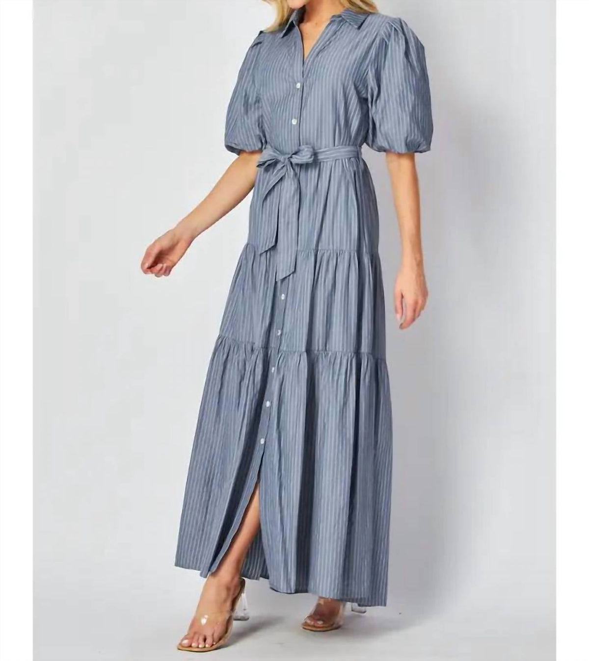 Big Hit Fashion - Stripe Maxi Dress
