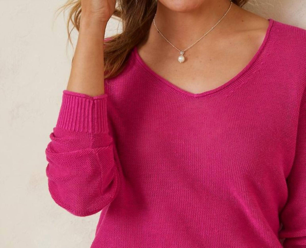 Tommy Bahama - Cedar Linen Vneck Pullover