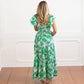8 Oak Lane - Botanical Smocked Flutter Sleeve Dress