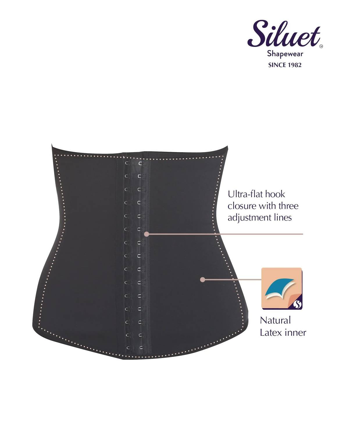 Siluets - Shaping Waist Cincher With Latex