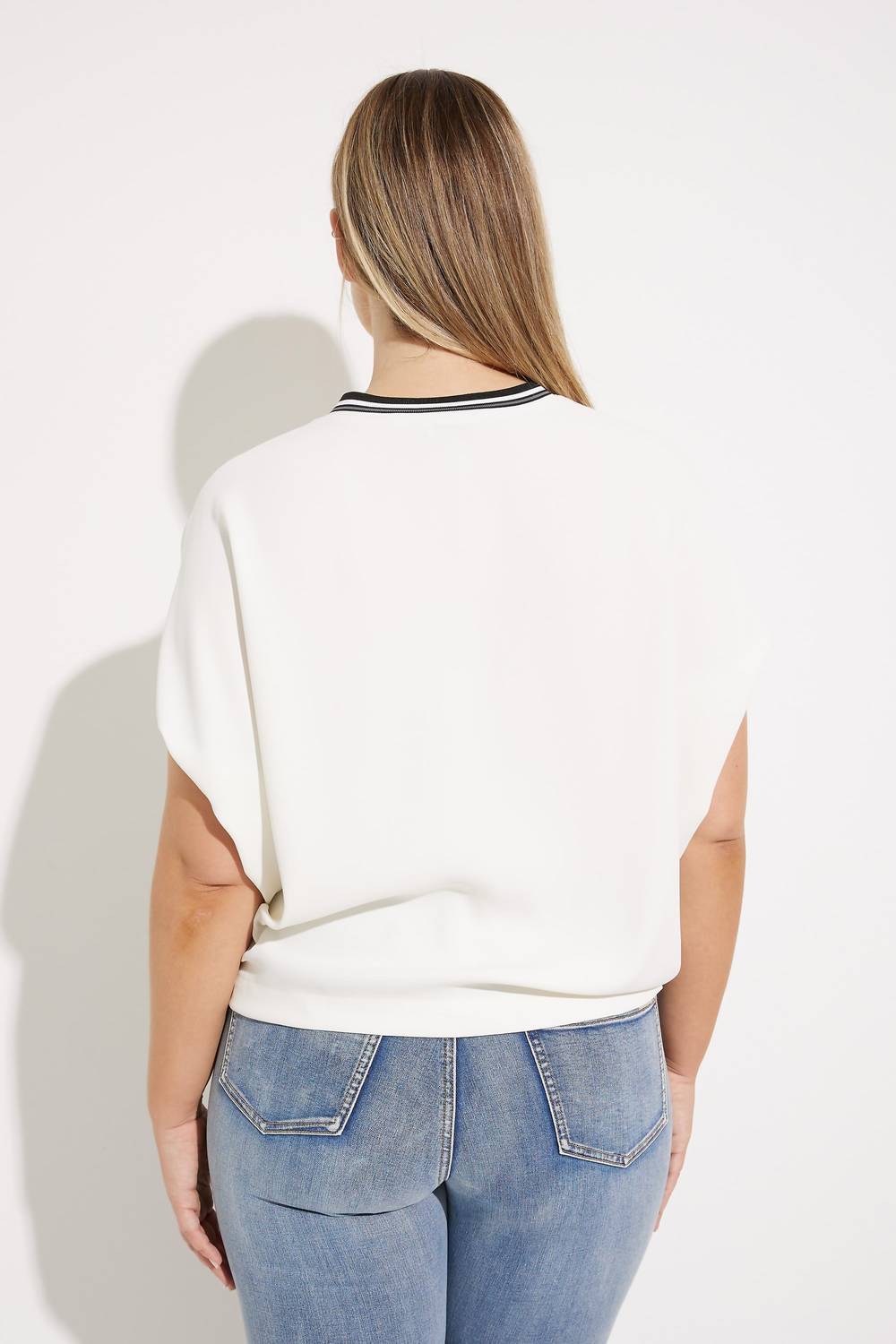 Joseph Ribkoff - Striped Trim Top
