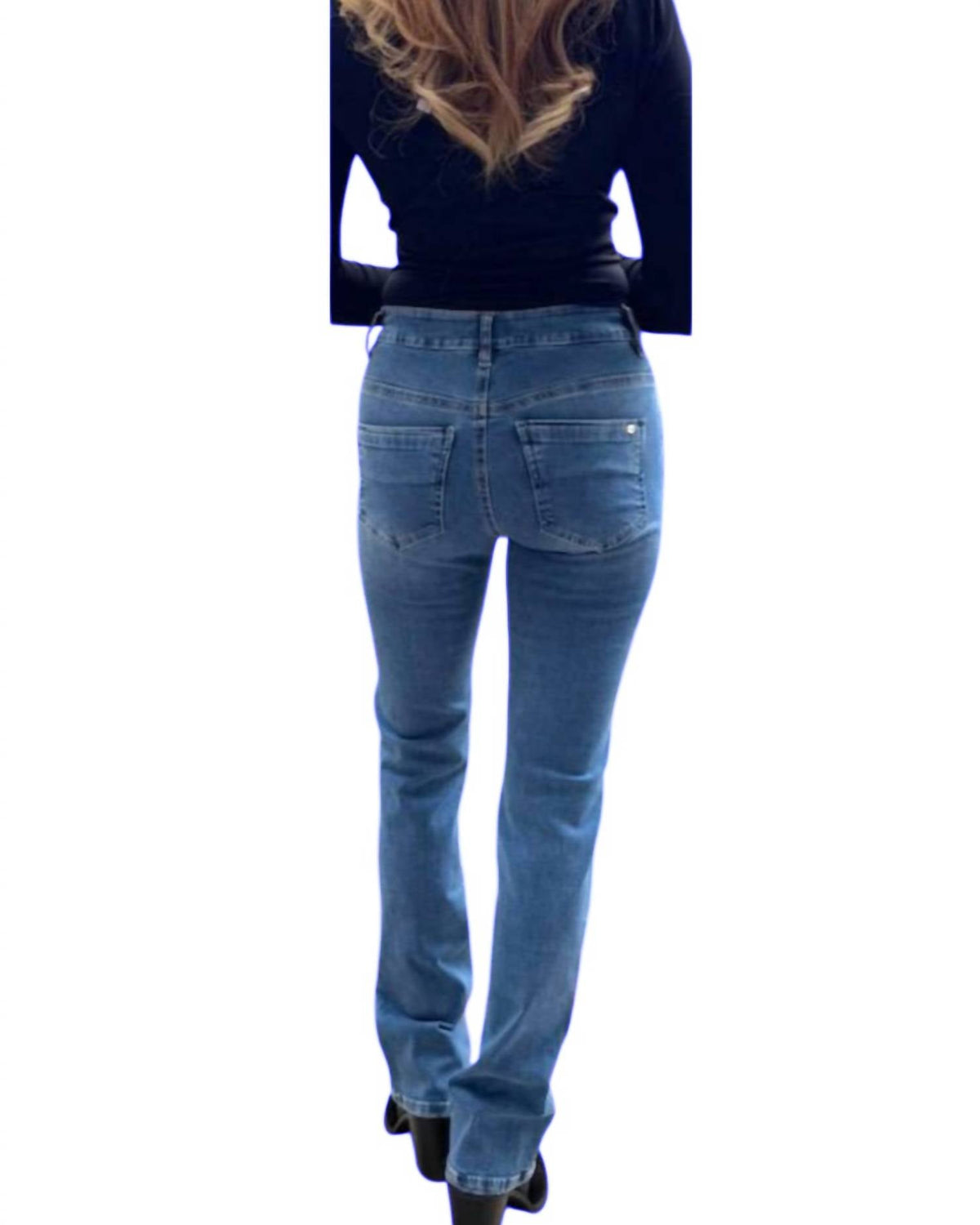 Bevy Flog - Lindsey Drawstring Flare Denim Pant