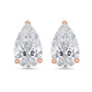 Diana M Jewels - 3.00 Cts Lab Grown Pear Cut Stud Earrings