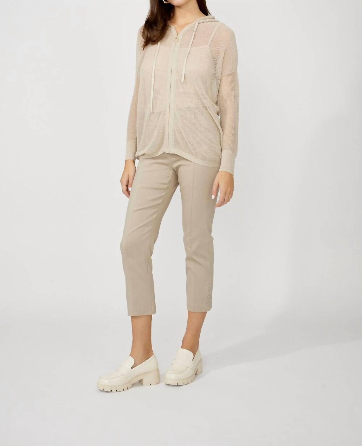 Frank Lyman - Hooded Casual Zipper Jacket