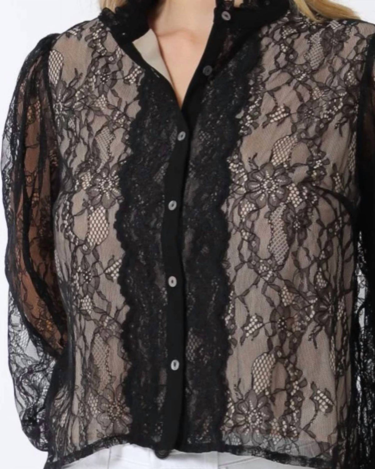 Aakaa - Sammy Sheer Lace Top