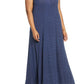 Loveapella Maxi Slipdress in Navy/Ivory, Size 1X