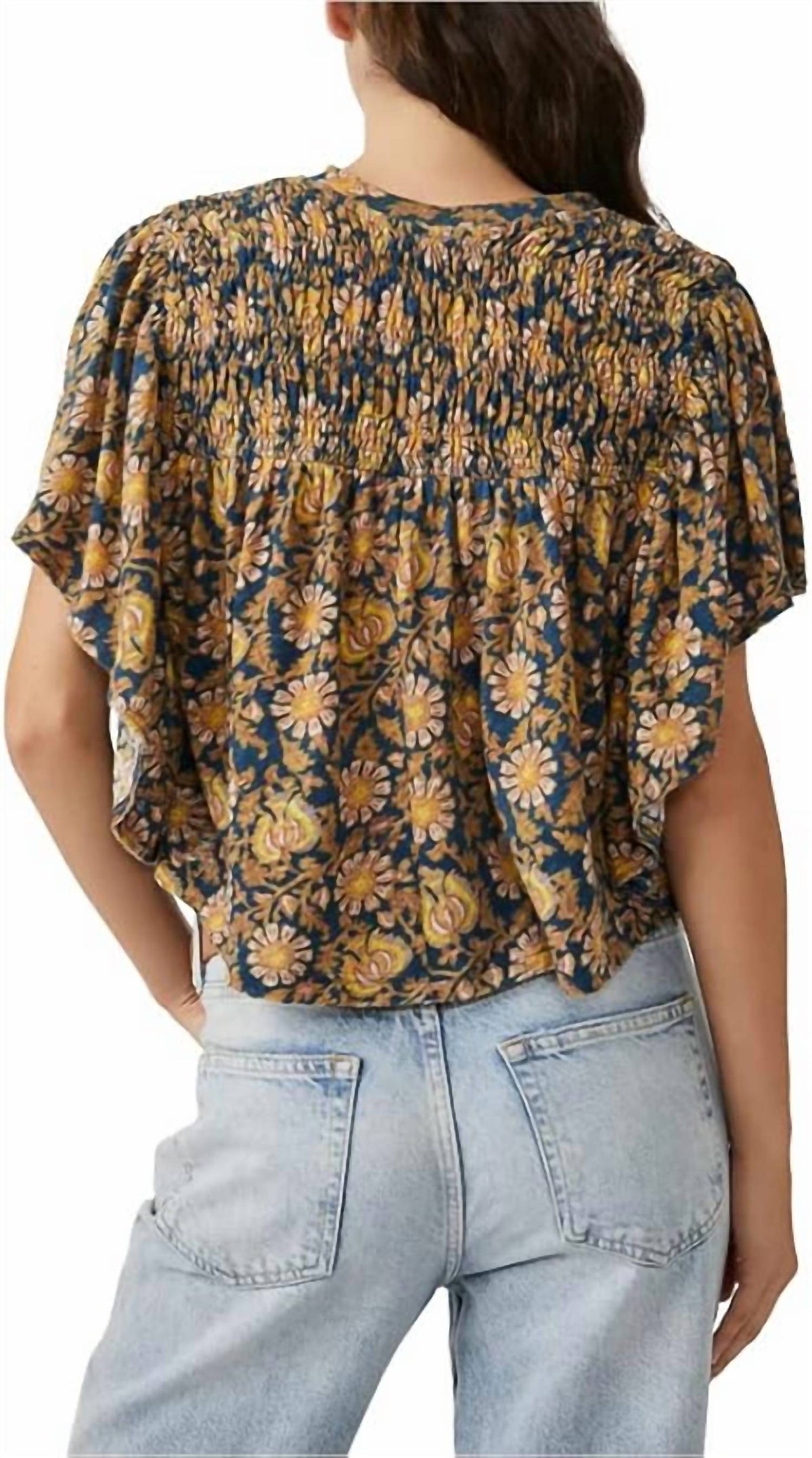Free People - Printed Ruffled Up Top