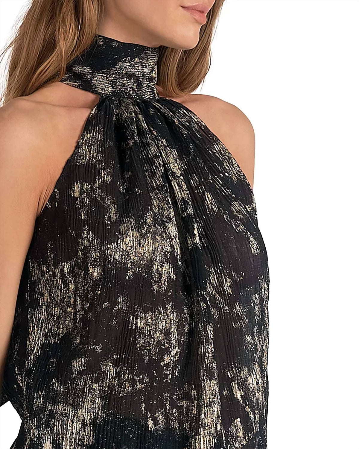 Elan - Plisse Sleeveless Top