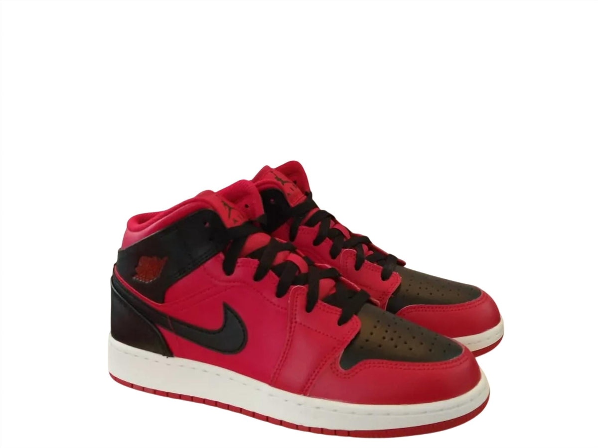 Nike - Kids Unisex Air Jordan 1 Mid (GS) Basketball Shoes