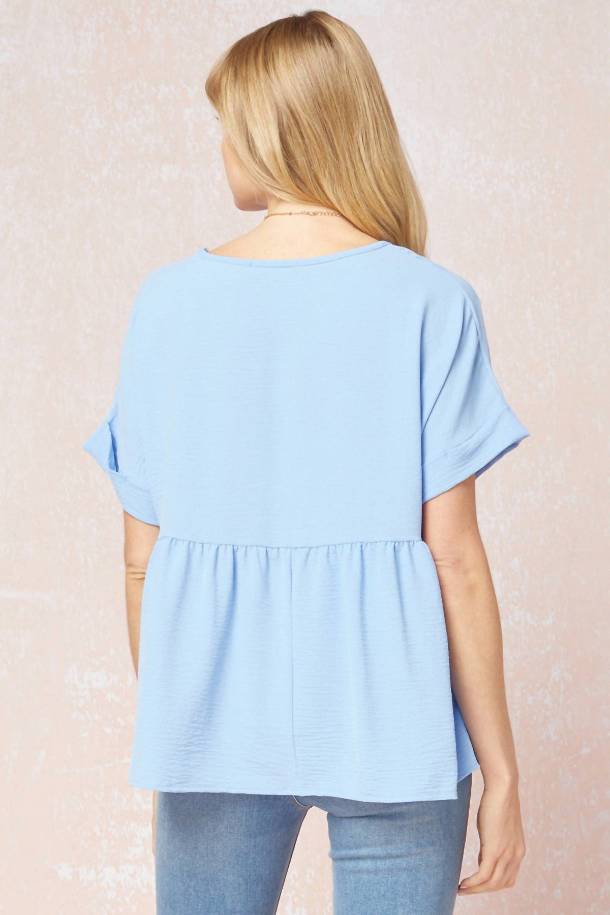 Entro - Textured Babydoll Top