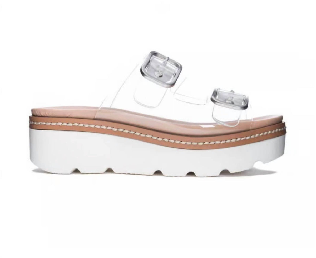 Chinese Laundry - Women's Buckled Platform Wedge Sandal