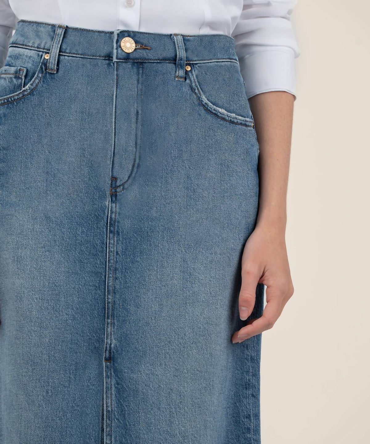 Kut From The Kloth - JEN DENIM A-LINE SKIRT
