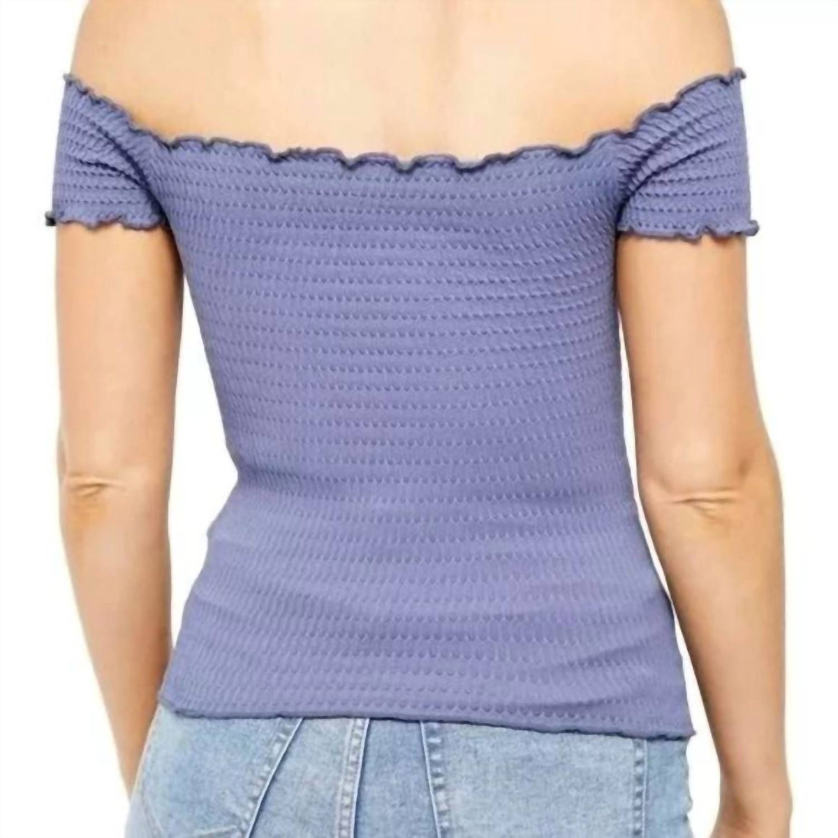 Free People - Intimately Moulin Ruched Off The Shoulder Crop Top