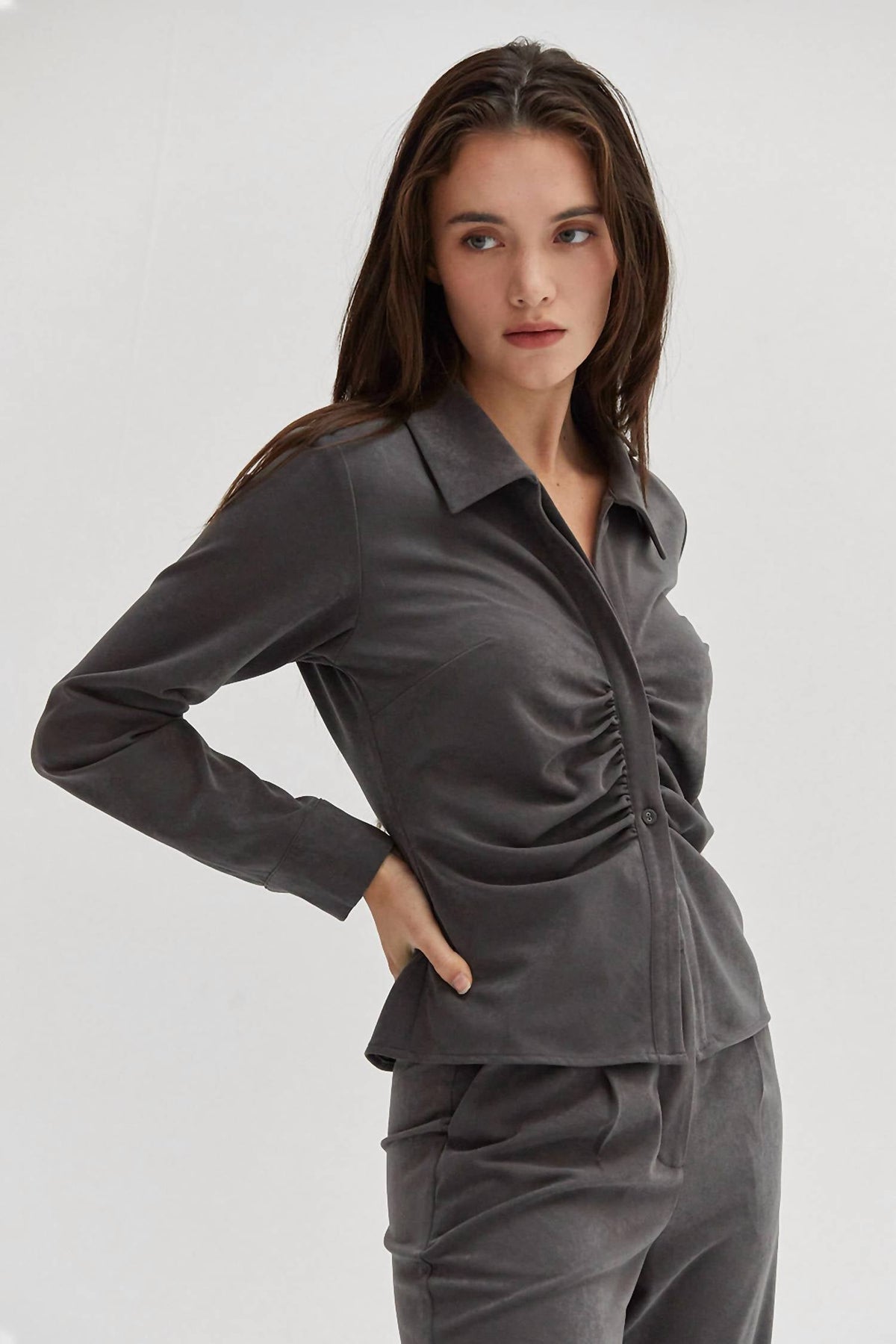 Crescent - Women's Zarina Ruched Blouse