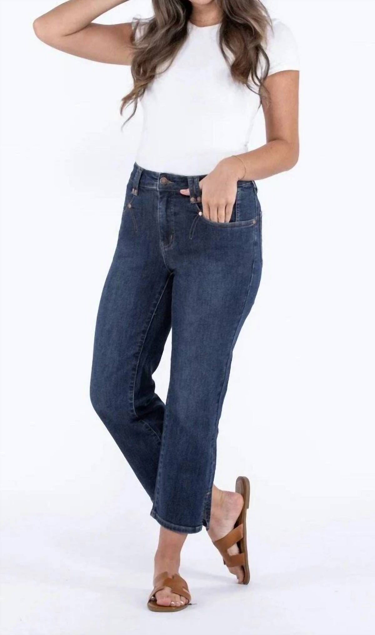 Judy Blue - Center Stage High Rise Cropped Denim Jeans