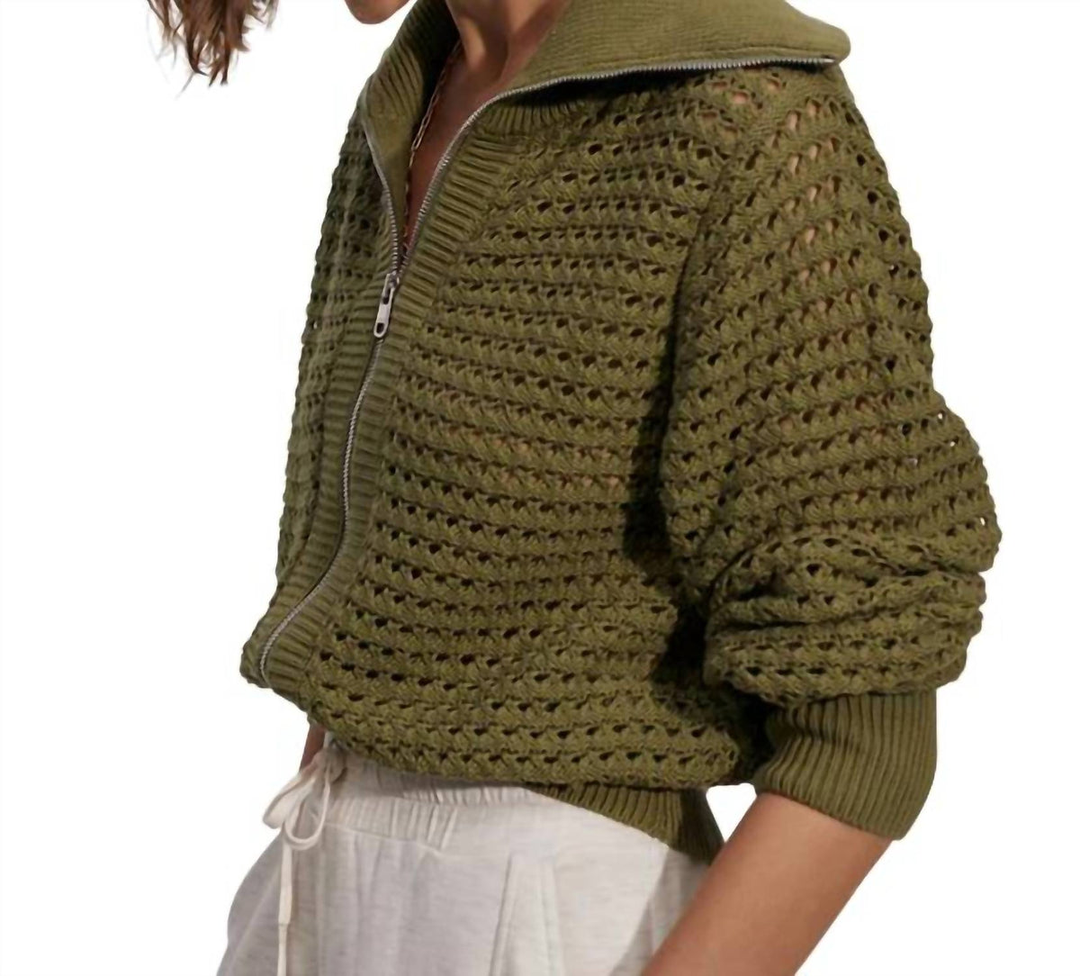 Varley - Eloise Zip Through Knit Jacket