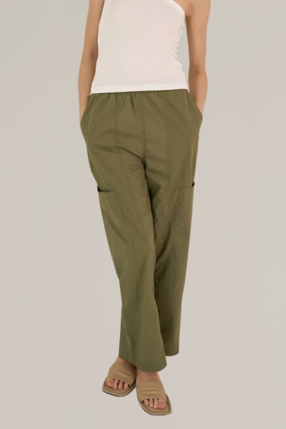 Grade & Gather - Cotton Pull-On Cargo Pants