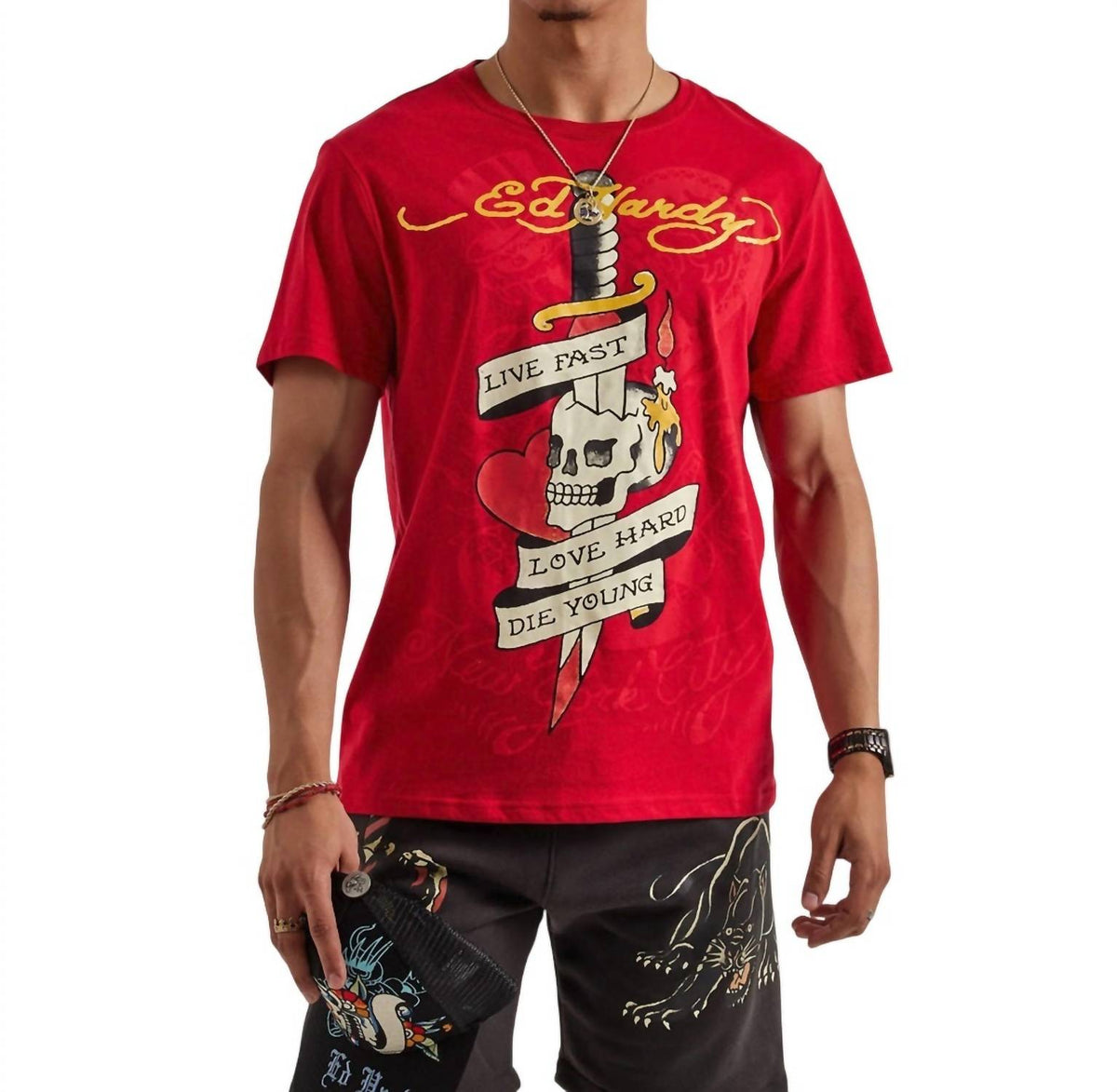 Ed Hardy - Live Fast Tee
