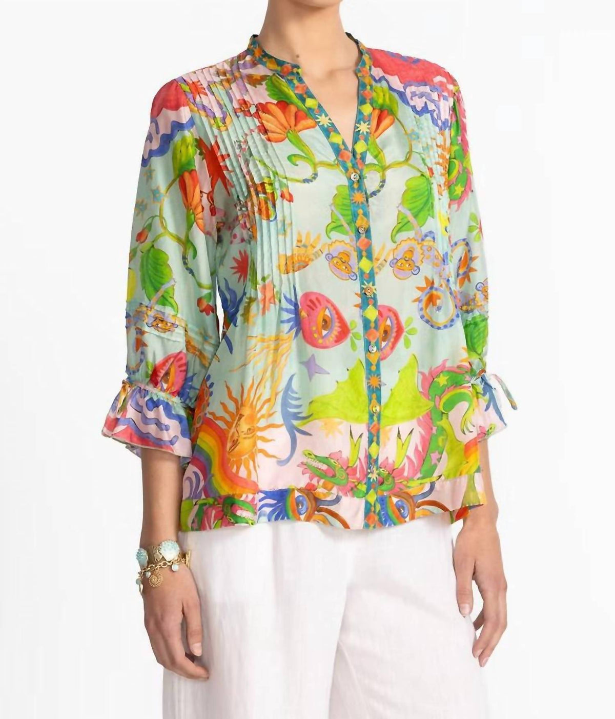 Johnny Was - Vacanza V-neck Blouse