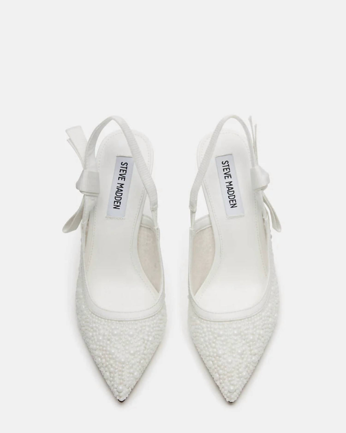Steve Madden - Women's Mesh With Pearl Pointed-toe Slingback Pump High Heels