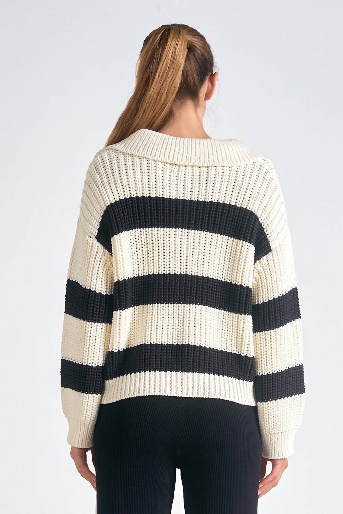 Elan - Color Block V-neck Sweater