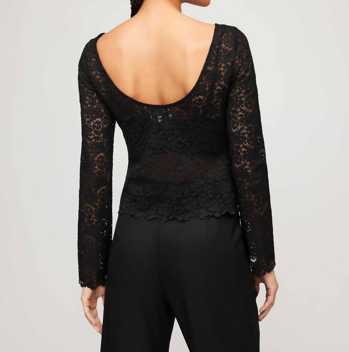Fifteen Twenty - Loren Scoop Back Flare Sleeves Top