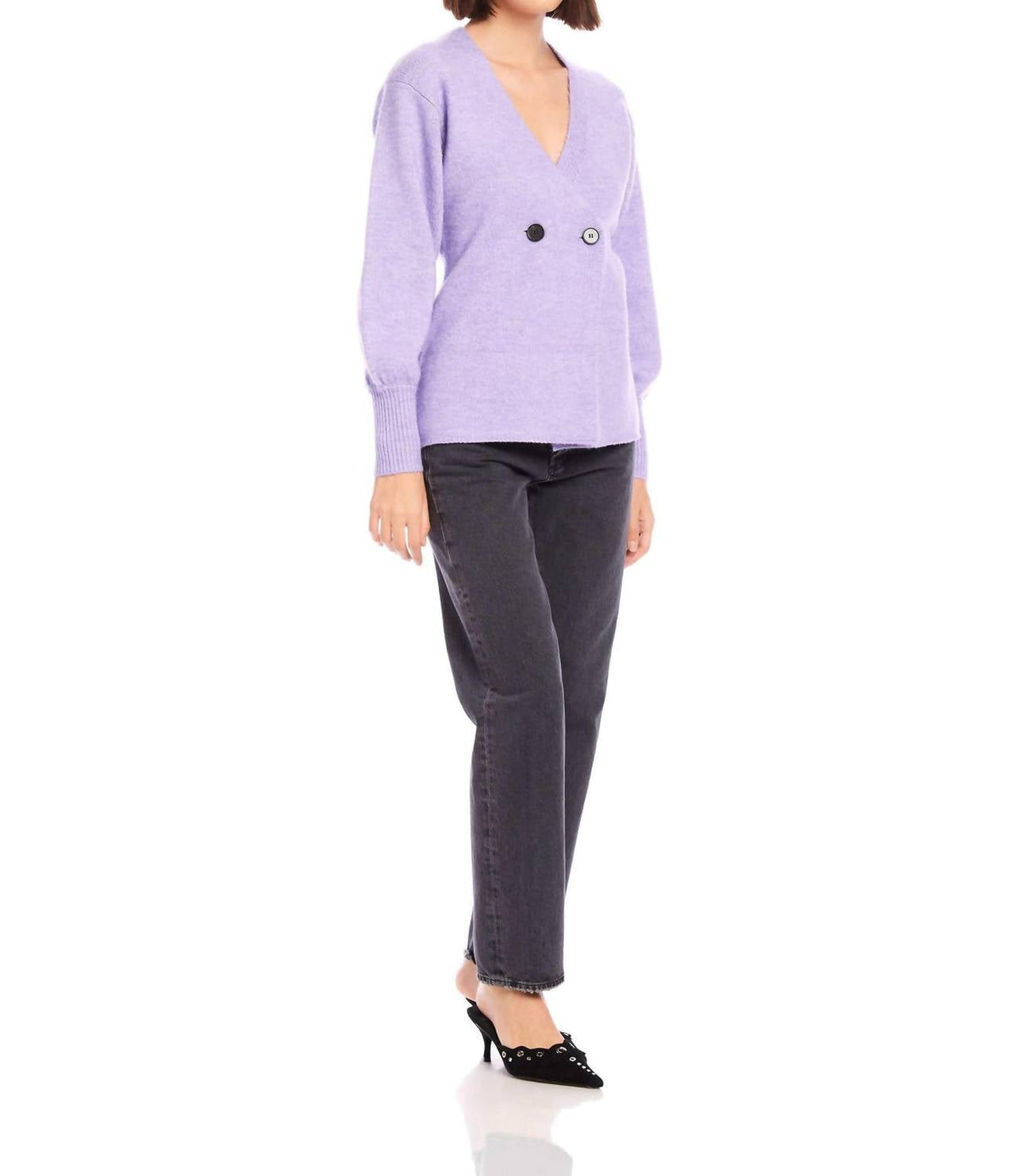 Fifteen Twenty - Lucy Long Sleeve V-neck Cardigan