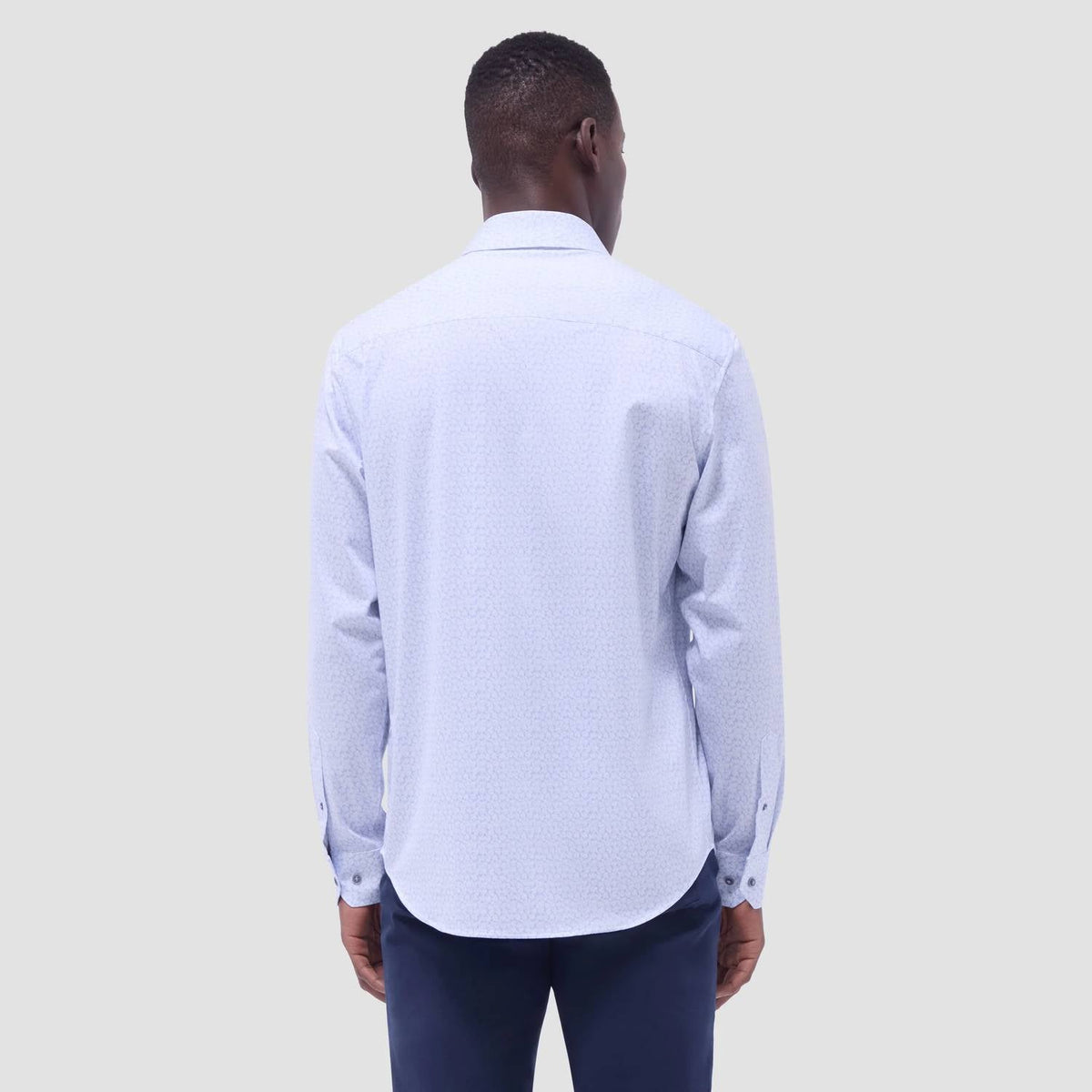 Bugatchi Uomo - James Leaf Print Ooohcotton Shirt