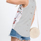 7Th Ray - Floral Button Back Top