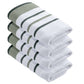 Decorative Cotton Stripe Bath Towel Set - Noelle Collection