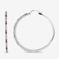 2.24 Carat Genuine Multi Sapphire .925 Sterling Silver Earrings