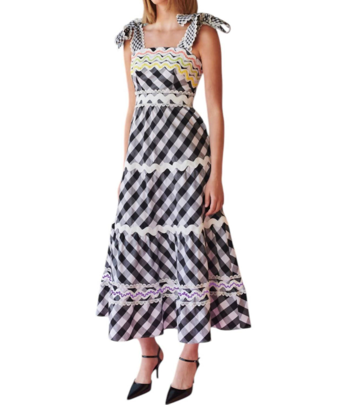 Celia B - Jade Vichy Midi Dress