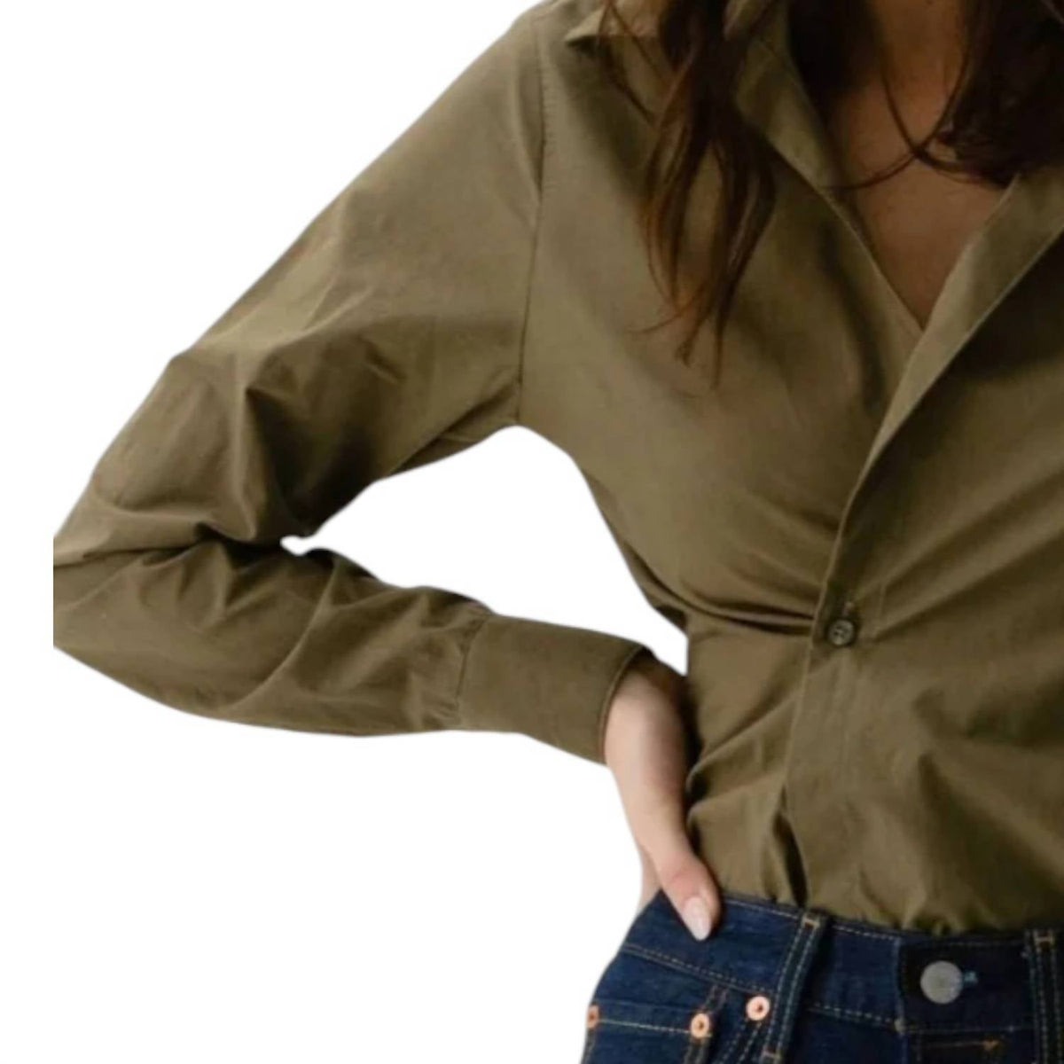Cissa - Fitted Paper Cotton Solids Shirt