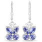 2.08 Carat Genuine Tanzanite .925 Sterling Silver Earrings