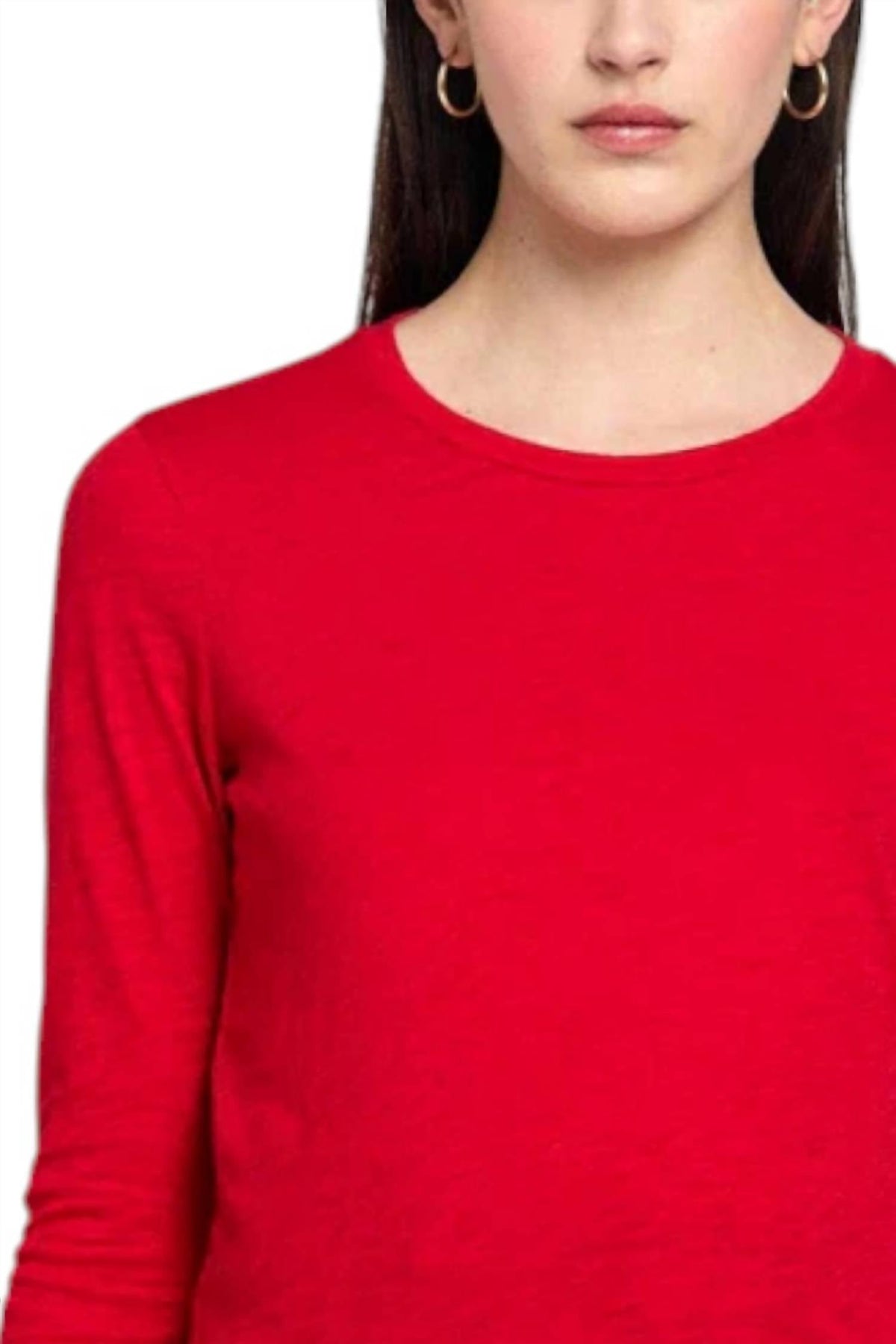 Goldie - Long Sleeve Cropped Boy Crew Tee