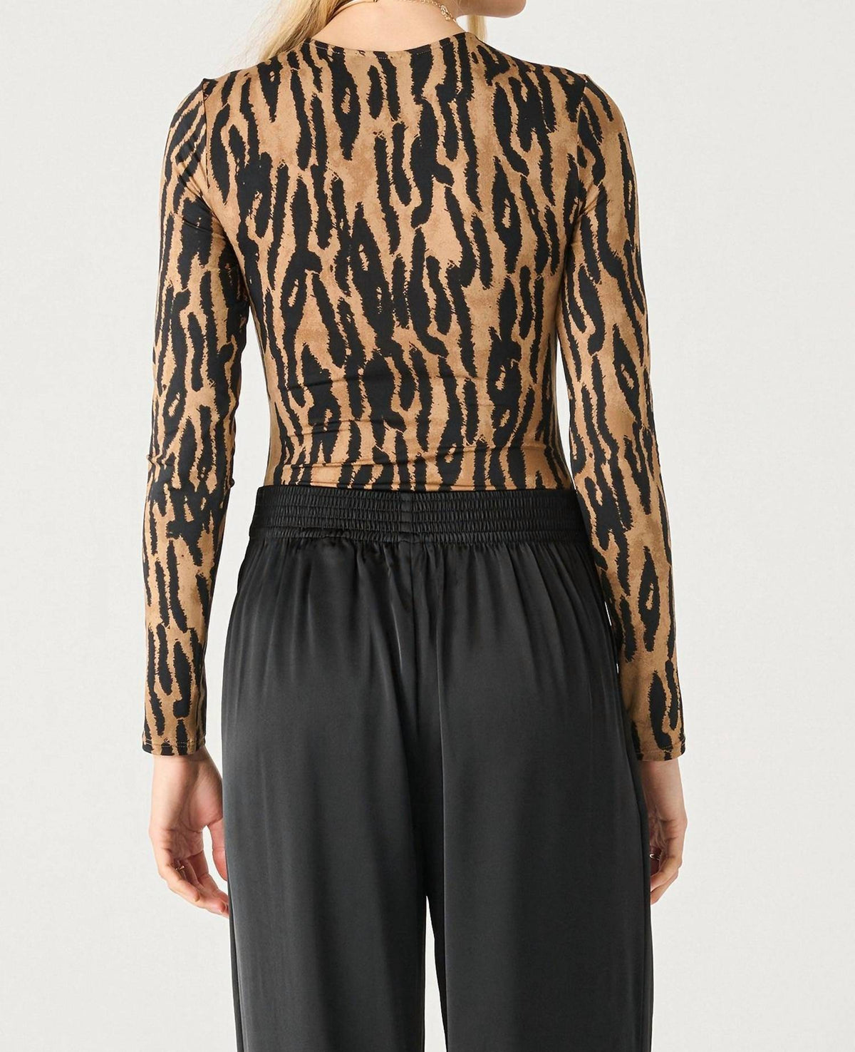 Black Tape - Long Sleeve Crewneck Bodysuit