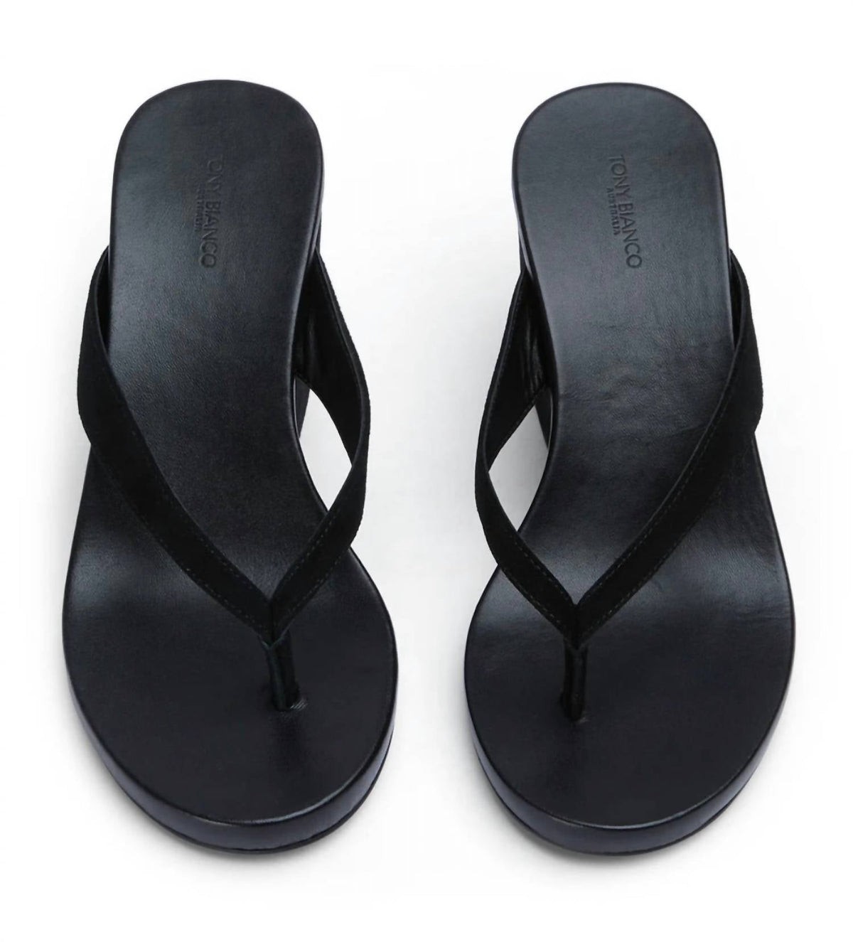 Tony Bianco - Women's Avanti Suede Wedge Thong Sandals
