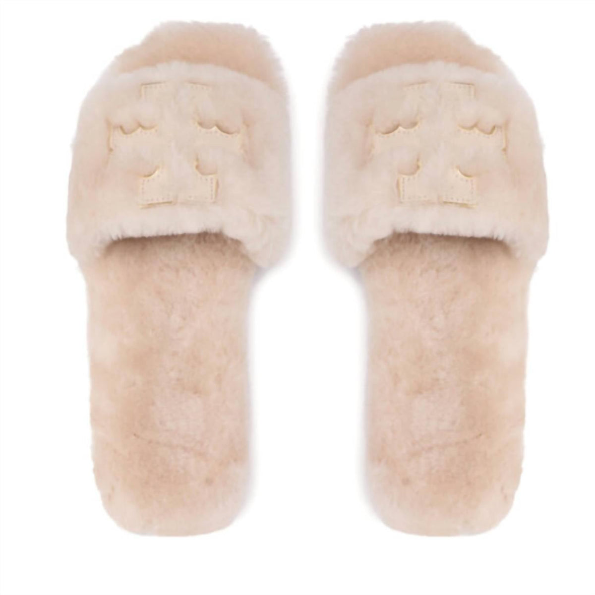 Tory Burch - Women's Double T Shearling Slide