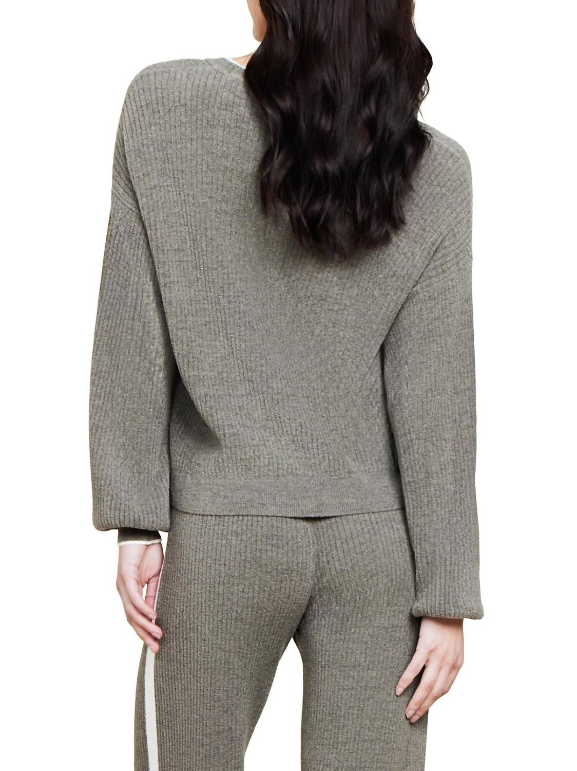 Barefoot Dreams - CCUL Contrast Ribbed Cardigan