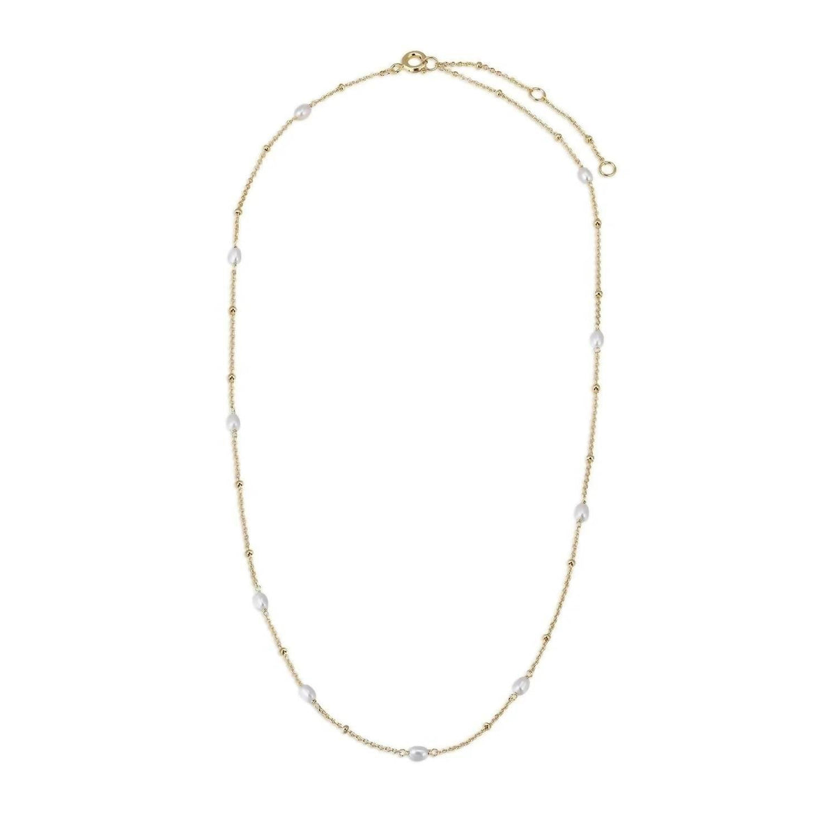 Eklexic - Women's Micro Pearl & Bead Necklace