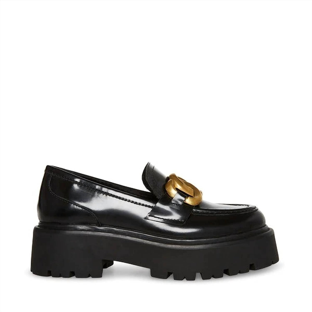 Steve Madden - Women's Rover Slip On Chunky Platform Chain Detailed Loafers