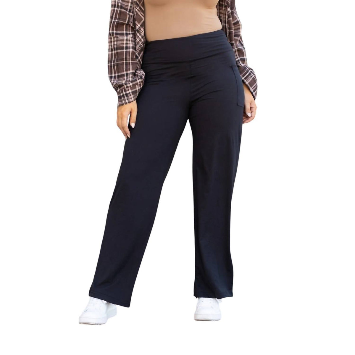 Julia Rose - Full Length Brooke Wide Leg Pants with Pockets