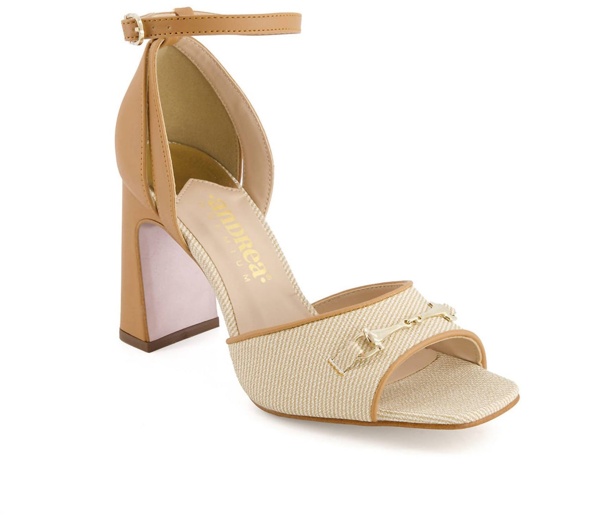 Andrea - Women's Heeled Ankle Strap Sandals